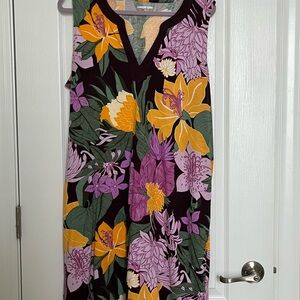 Lands' End Colorful Floral Dress
